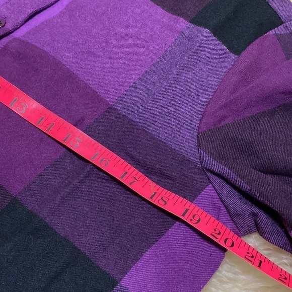 Blair size s flannel tunic purple and black - Picture 4 of 6